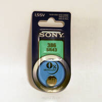 SONY SR43W 386 1.55V bateria srebrowa