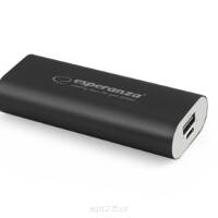 ESPERANZA Power Bank HADRON 4400mAh czarny